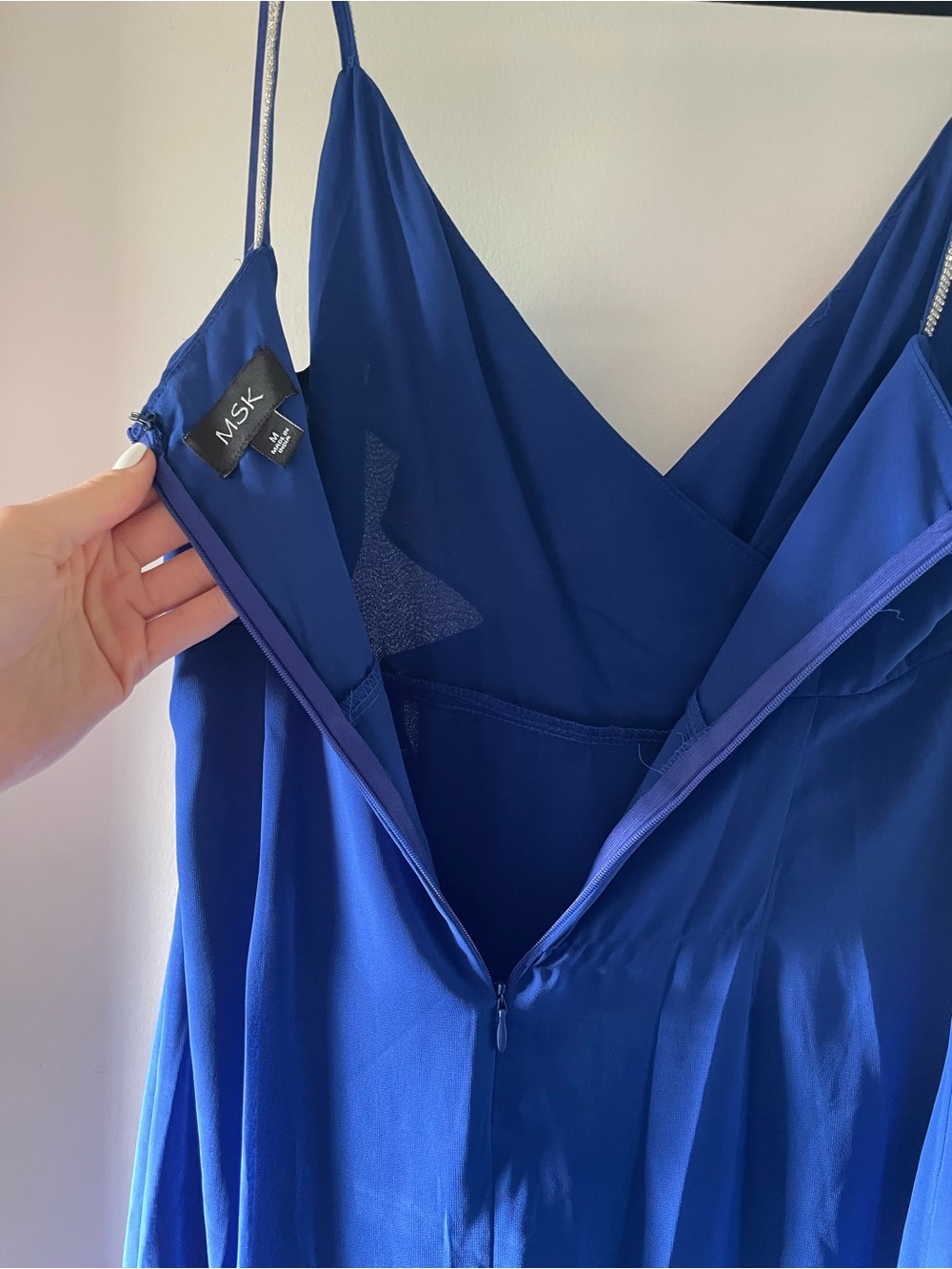 Royal Blue Ruffle Dress - Picture 6 of 6
